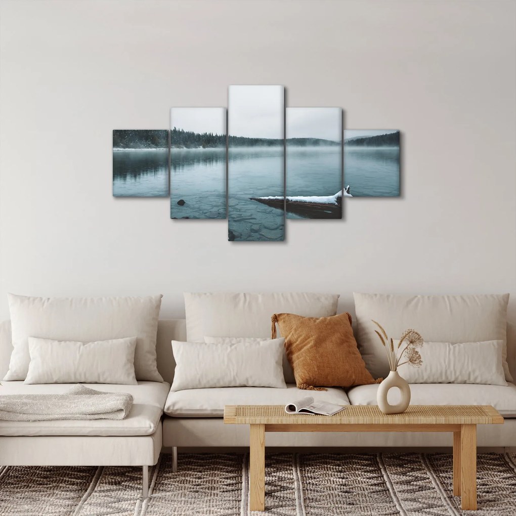Obraz - lodowe nordyckie jezioro (125x70 cm)