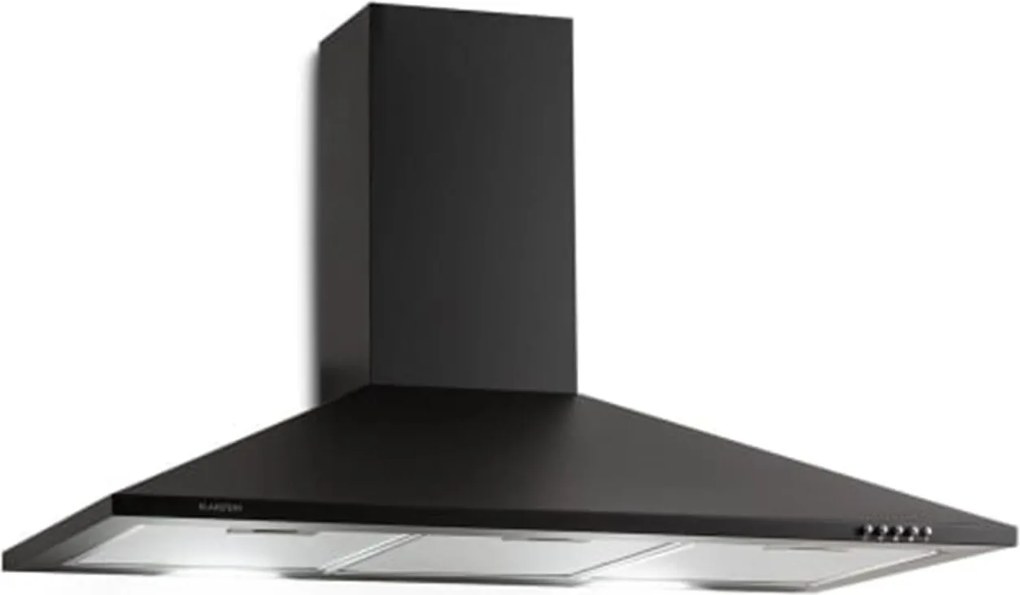 Klarstein Zugspitze 328.8m³/h 90cm Okap Kominowy Czarny