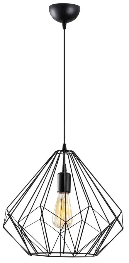 Czarna lampa wisząca z metalowym kloszem ø 37 cm Diamond – Opviq lights