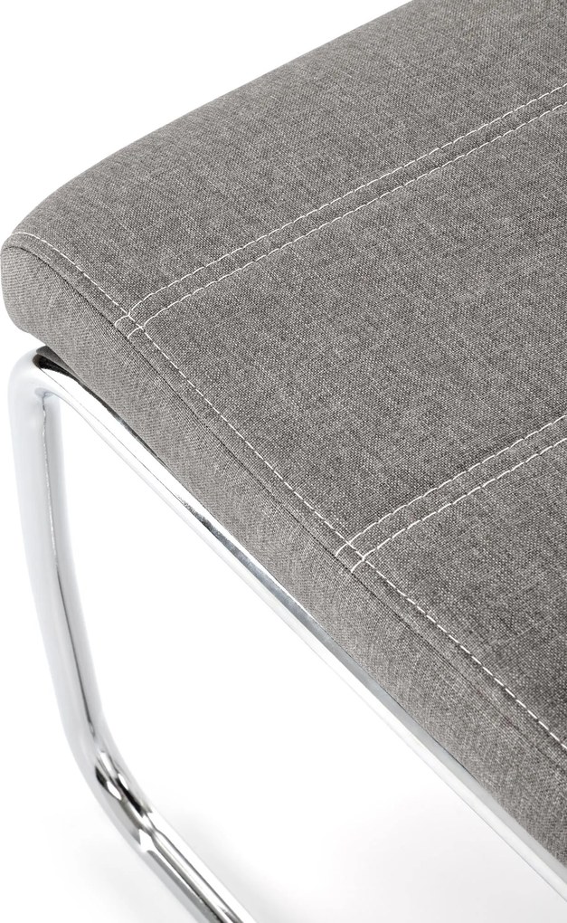 Tapicerowane krzesło do jadalni na płozach K349