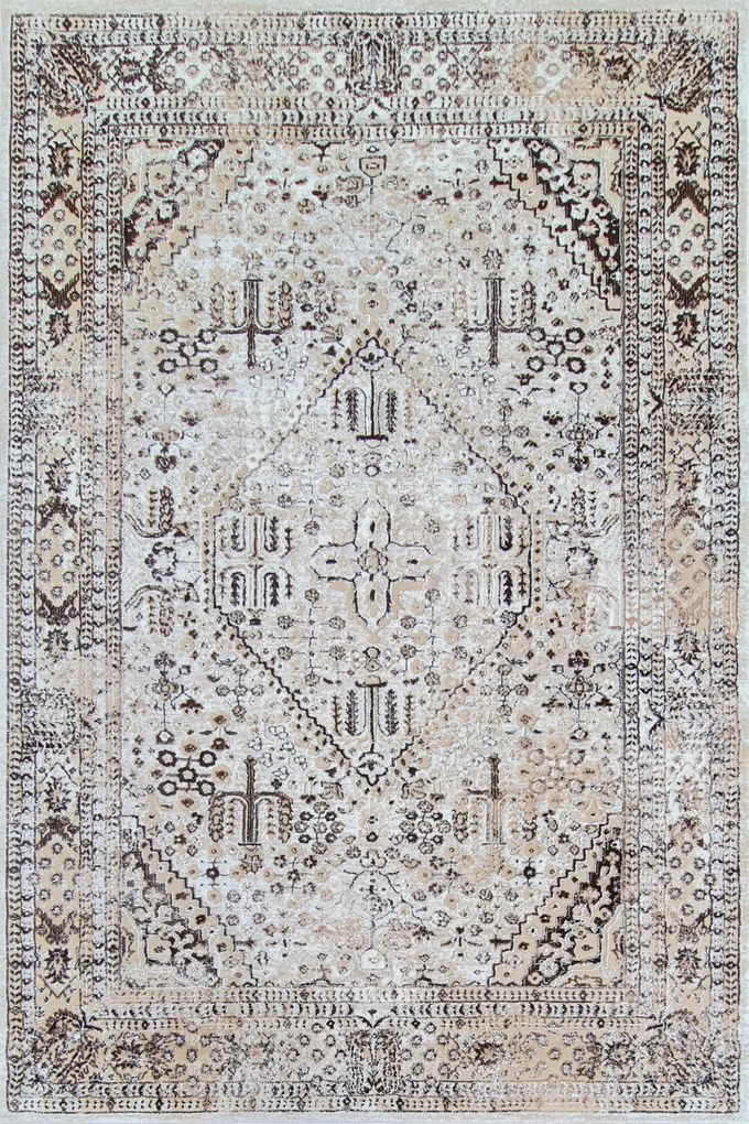 Dywan klasyczny Piero medalion beżowy 120 cm x 180 cm