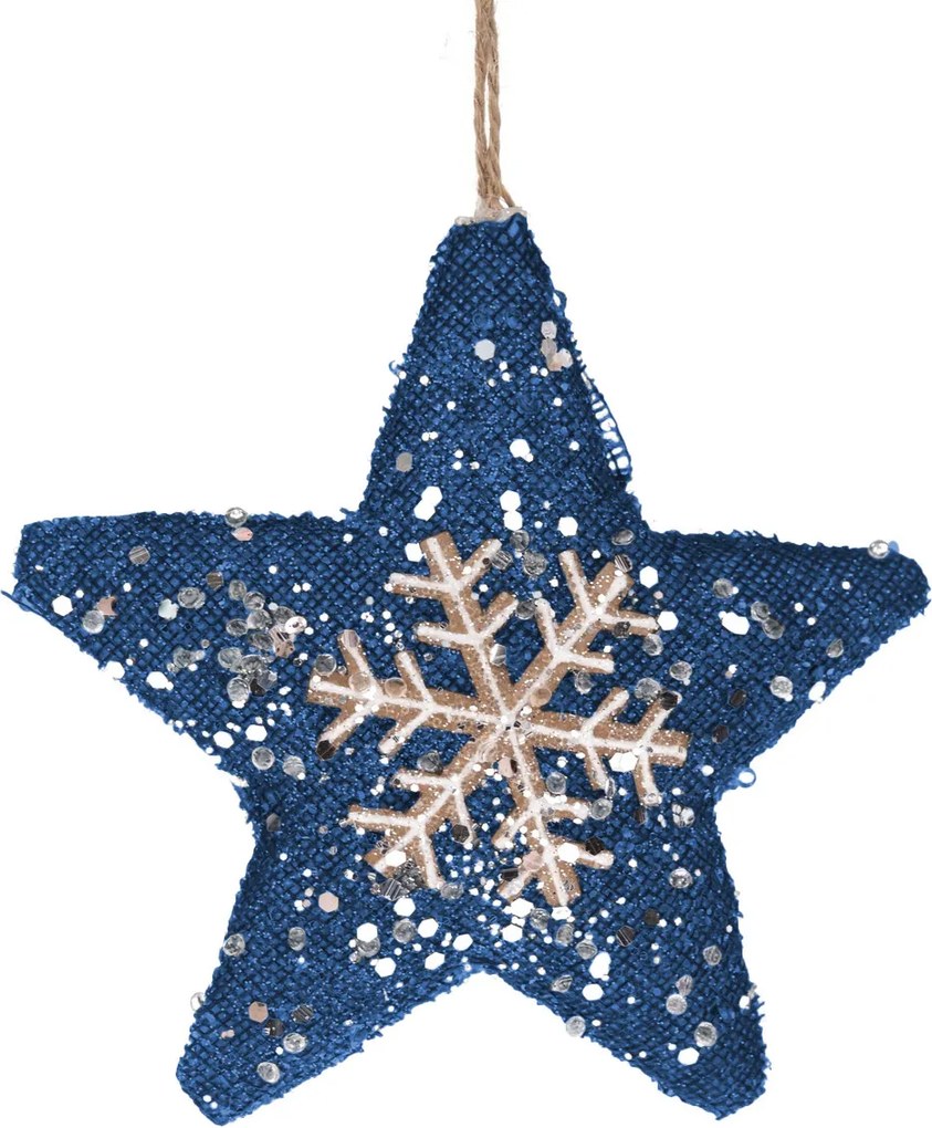 Świąteczna gwiazda do zawieszenia Miram, 13,5 x 13,5 cm