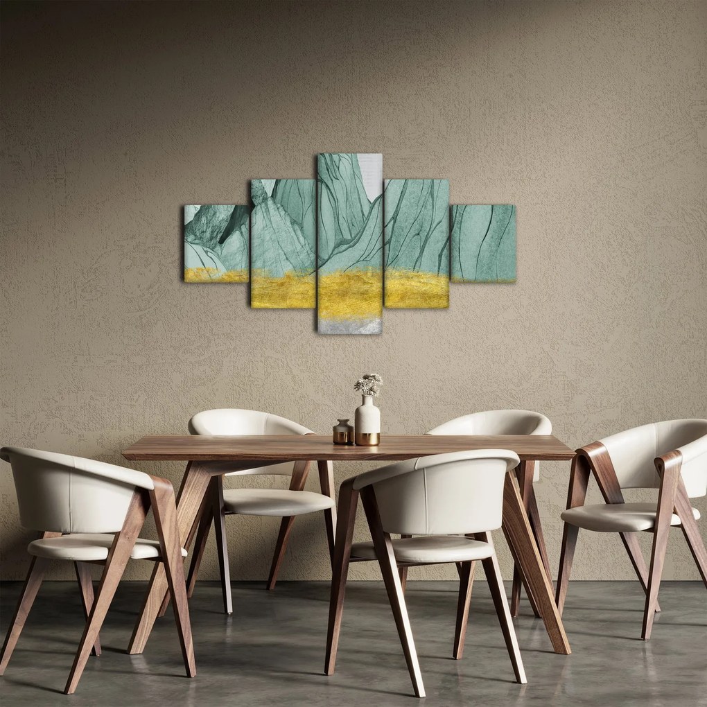 Obraz - Emerald Mountains N⁰1 (125x70 cm)