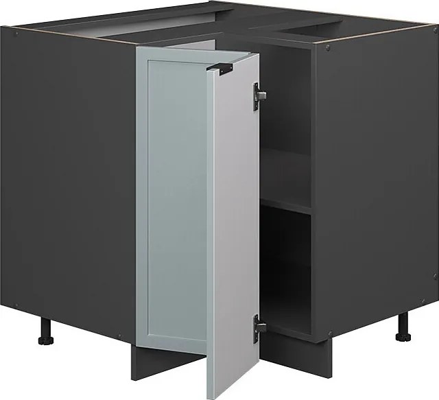 Szafka narożna jasnoniebiesko-szary 80.5x60x82 fame-line