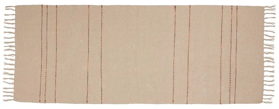 Beżowy bawełniany chodnik 80x200 cm Alba – Hübsch