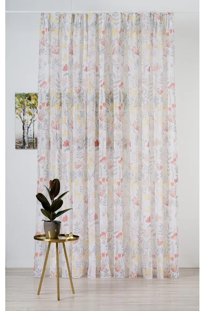 Biała firanka 500x260 cm Corsa – Mendola Fabrics