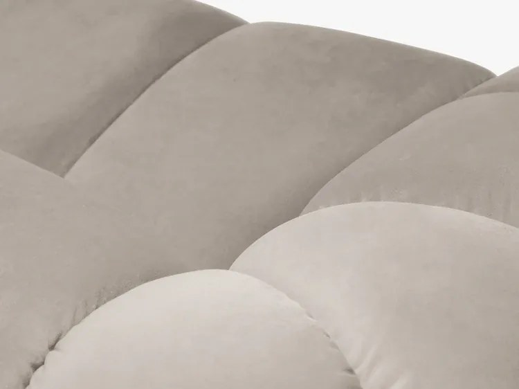 Sofa 3-osobowa beż welur 254/114/72 Diana Micadoni