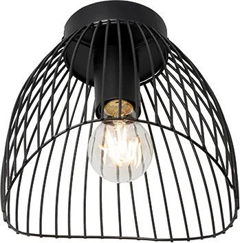 Designerska lampa sufitowa czarna 20cm - Pua