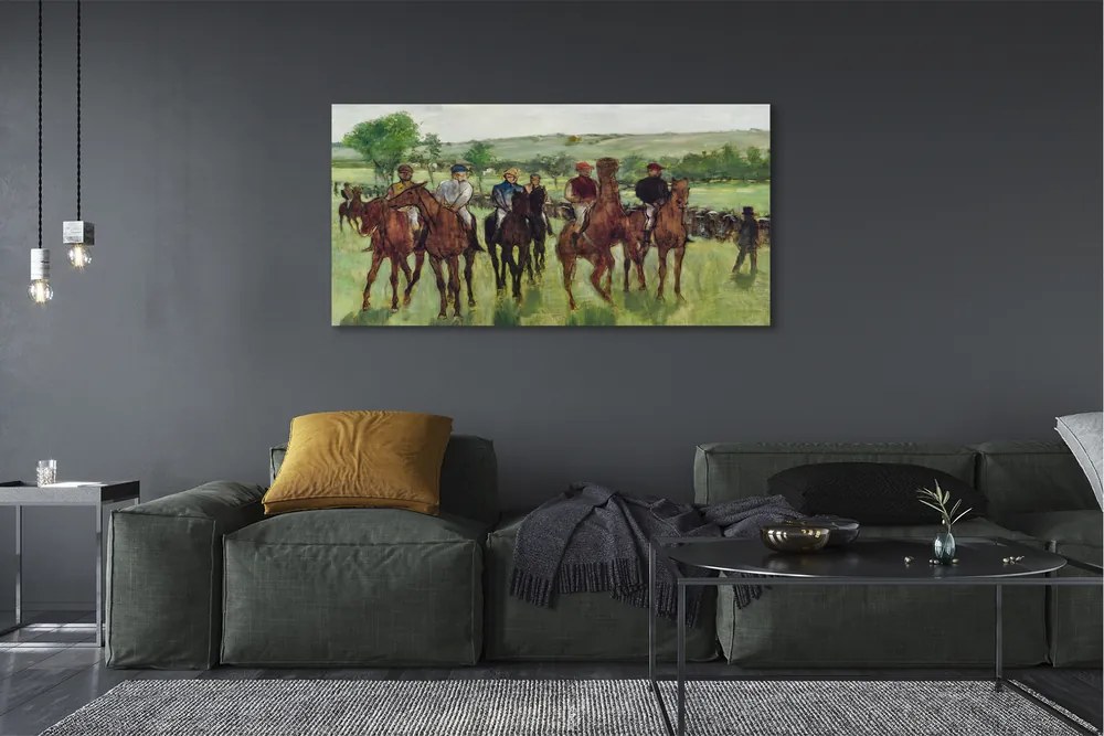 Obraz canvas na ścianę Jeźdźcy - Edgar Degas