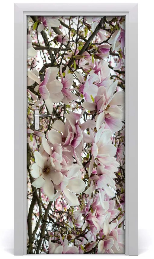 Nalepka Naklejka fototapeta na drzwi Kwiaty magnolii