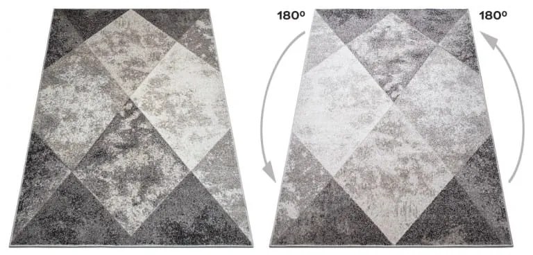 Dywan nowoczesny Perlage Romby beżowo-szary 200 cm x 300 cm