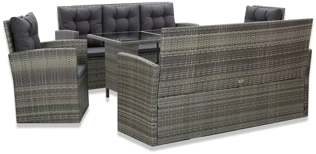 Zestaw mebli ogrodowych z poduszkami B0-A79