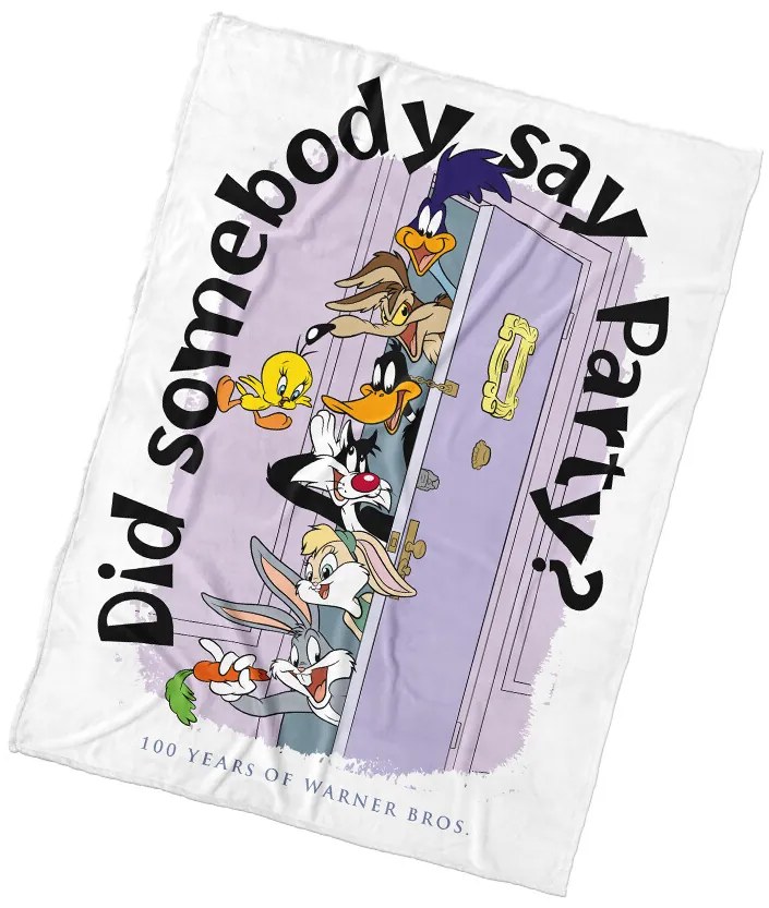 Carbotex Kocyk dziecięcy Looney Tunes Impreza u Trhlików, 130 x 170 cm