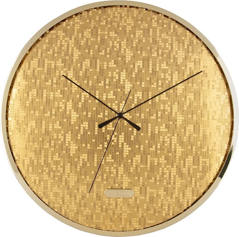 Zegar ścienny Disco - Złoty - Ø40cm