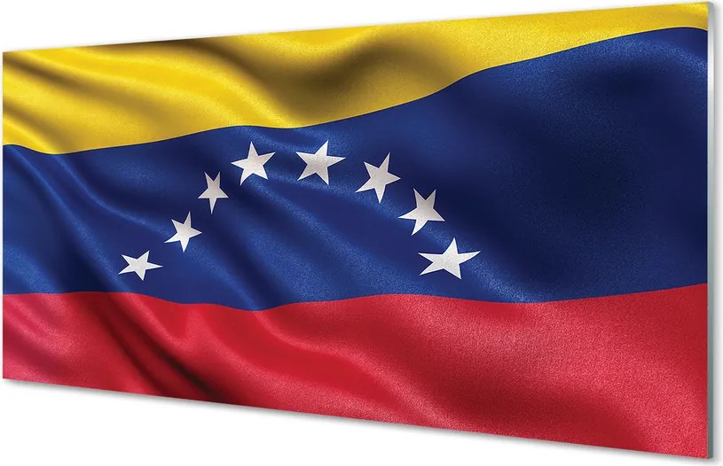 Szklany Panel Narodowa Flaga Wenezueli