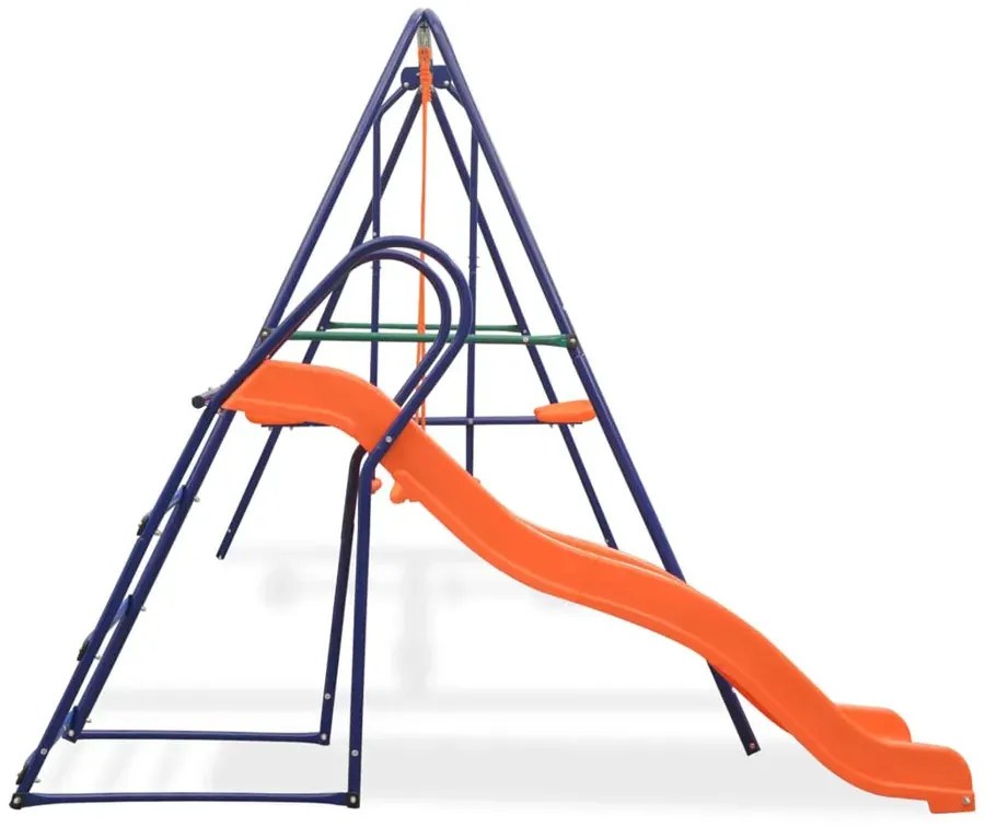 Zestaw huśtawki ogrodowej ze zjeżdżalnią M2-F16