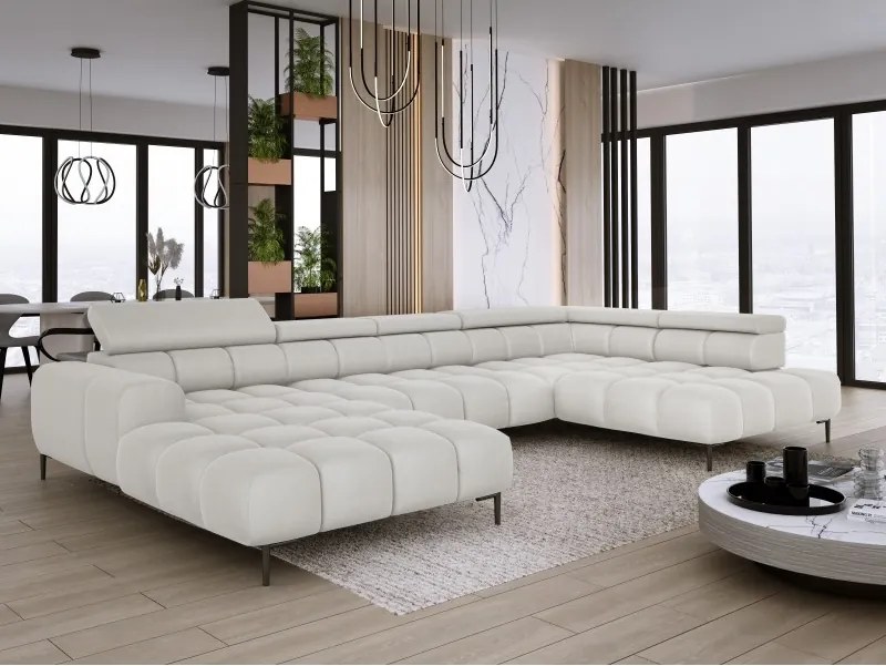 Narożnik PLAZA XL z elektryczną regulacją siedziska WERSAL