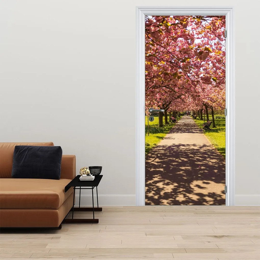 Fototapeta na drzwi - Sad czereśni (95x205cm)