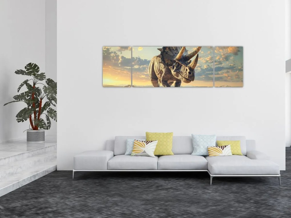 Obraz - Triceratops (170x50 cm)