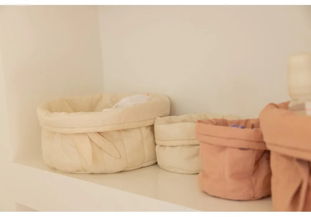Kremowe tekstylne pojemniki dziecięce zestaw 2 szt. ø 30x20 cm Bambie Natural – Lorena Canals