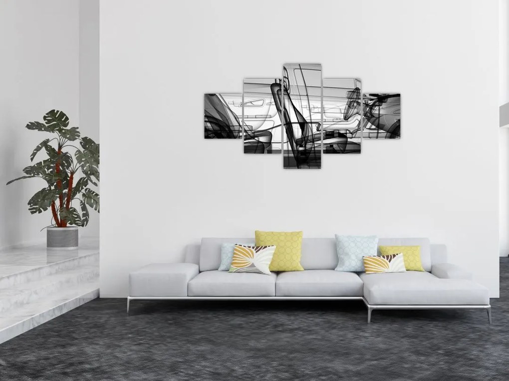 Obraz - Model samochodu 3D (125x70 cm)
