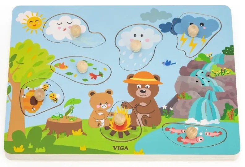 Viga puzzle dźwiękowe odkrywamy naturę