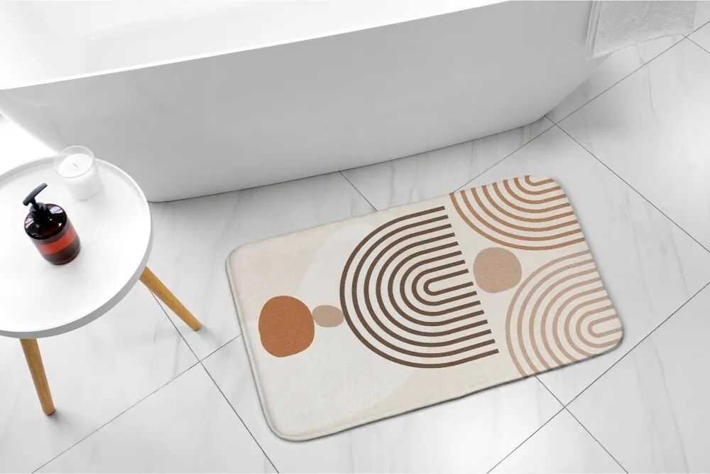 Antypoślizgowy dywanik łazienkowy Antypoślizgowy dywanik łazienkowy Geometryczny wzór