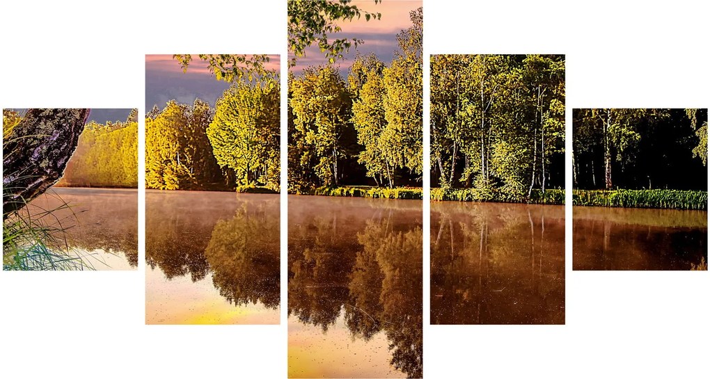 Obraz - Za rzeką (125x70 cm)