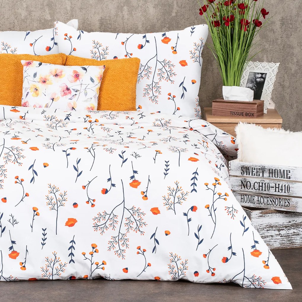 4Home Pościel bawełniana Floret, 140 x 200 cm, 70 x 90 cm