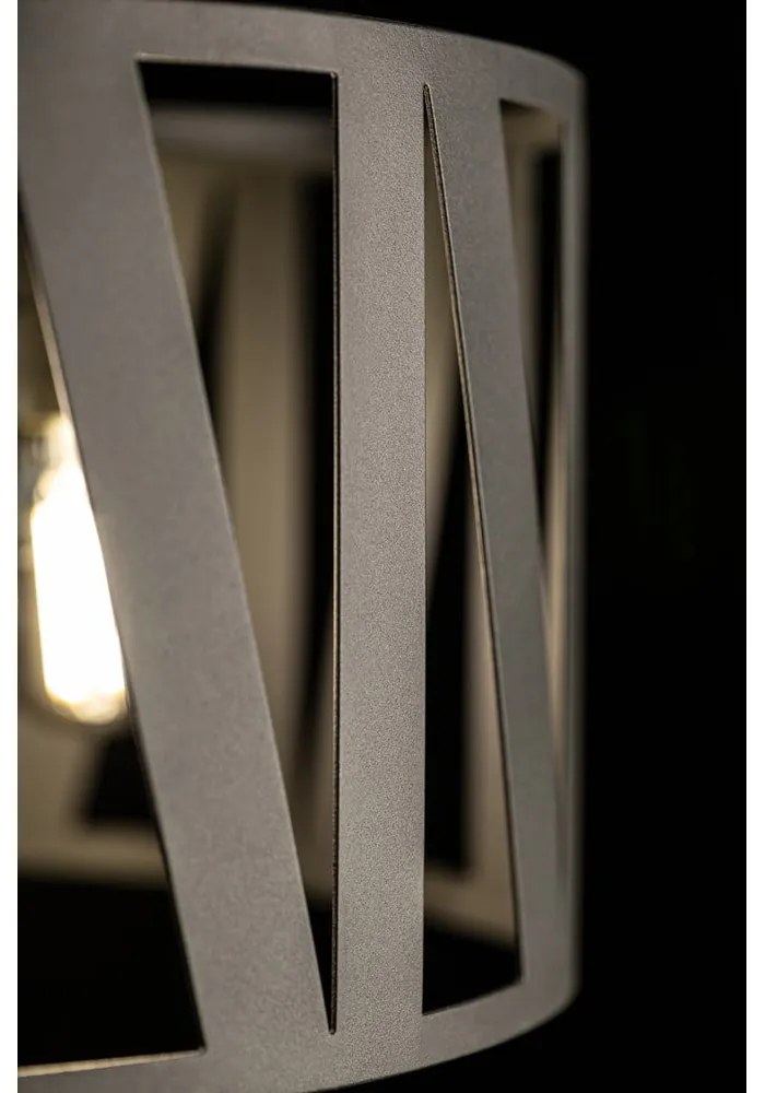 Czarna lampa wisząca z metalowym kloszem ø 39,5 cm Melody – GTV