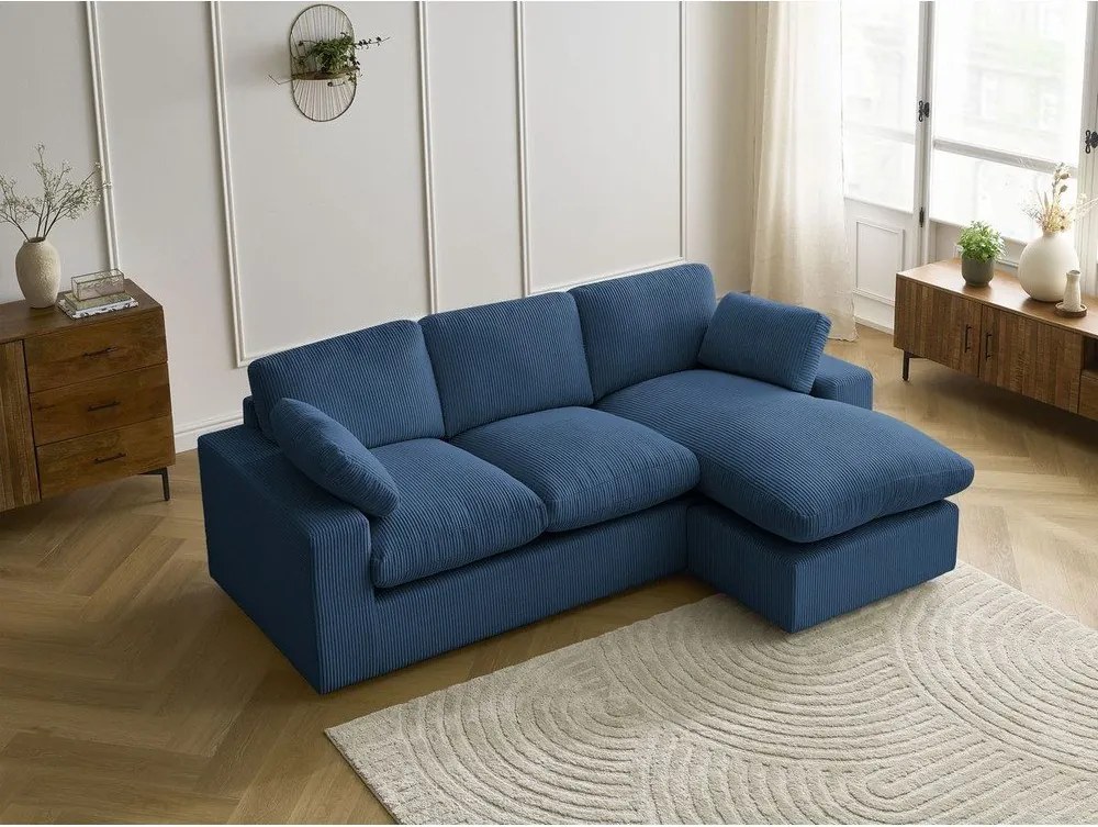 Niebieski sztruksowy narożnik Belair – Bobochic Paris