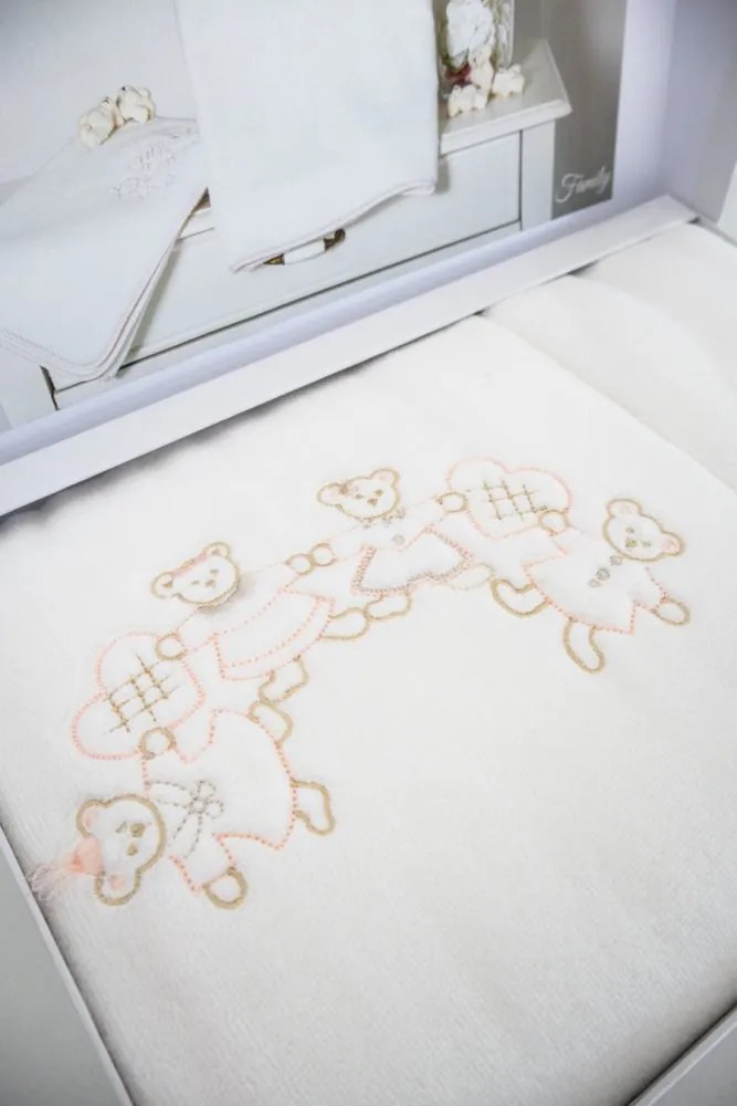 Podarunkowy zestaw ręczników dla dzieci FAMILY, 2 szt Różowy