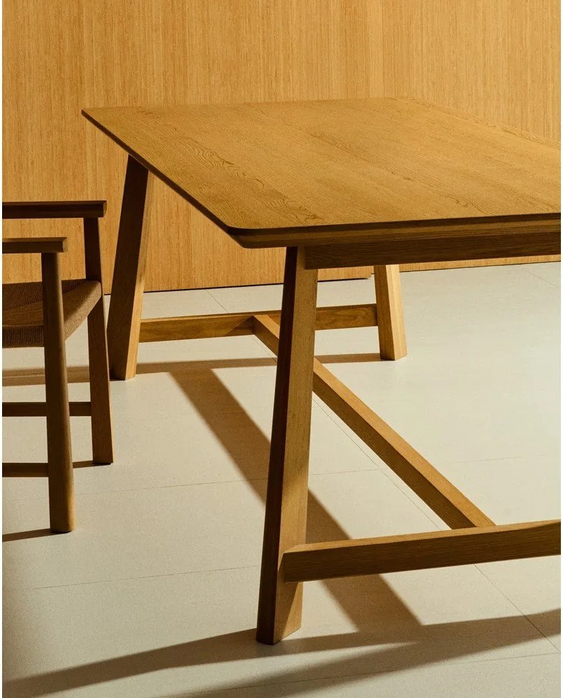 Stół z blatem w dekorze dębu 100x220 cm Idun – Kave Home