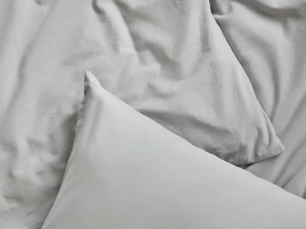 PrzytulneMieszkanie.pl PrzytulneMieszkanie.pl Bawełniana pościel CALMORA jasnoszara Rozmiar pościeli: 2 szt 70 x 90 cm | 200 x 220 cm