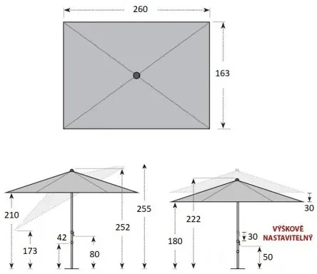 KNIRPS Automatic 260 x 165 cm - parasol ogrodowy