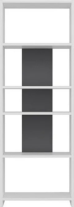 Półka stojąca DIOSP - biały / antracyt, 56,9x160x25