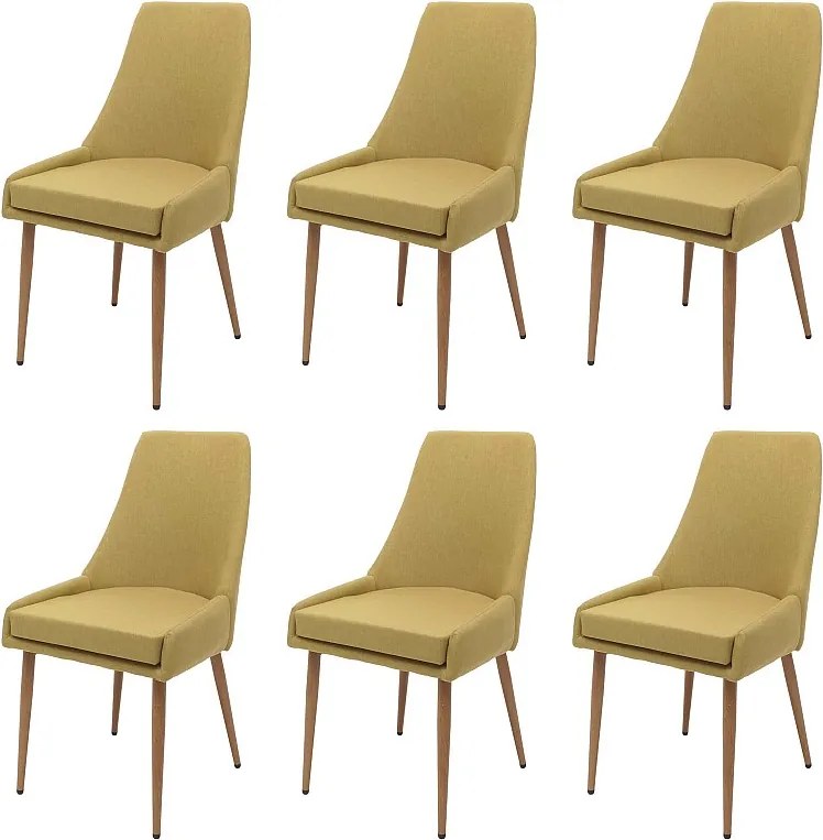 Krzesło do jadalni MCW-O27 (zestaw 6 sztuk),  zielony