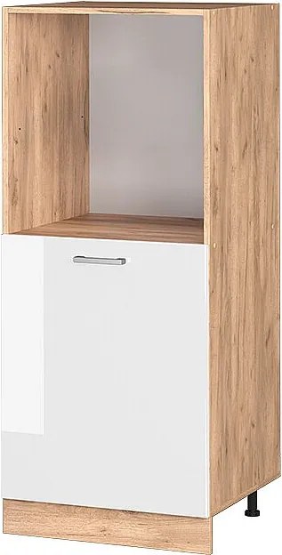 Szafka kuchenna biały wysoki połysk 60x57x143 r-line