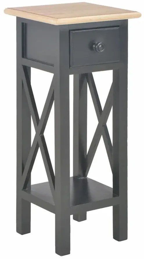 Czarny stolik boczny do salonu H7-B50