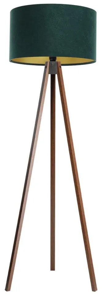 Lampa stojąca STANDART 1xE27/60W/230V zielona/wenge