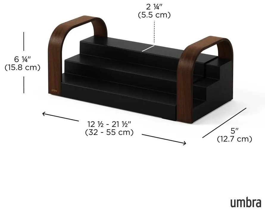 Organizer na przyprawy z plastiku z recyklingu Bellwood – Umbra