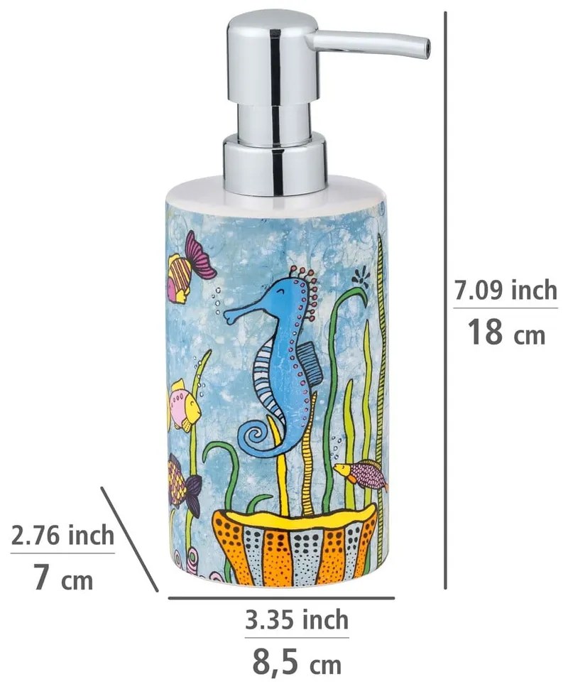 Ceramiczny dozownik do mydła 360 ml Rollin'Art Ocean Life – Wenko