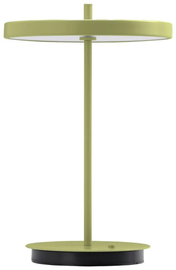 Zielona metalowa lampa stołowa LED z metalowym kloszem (wysokość 31 cm) Asteria Move – UMAGE
