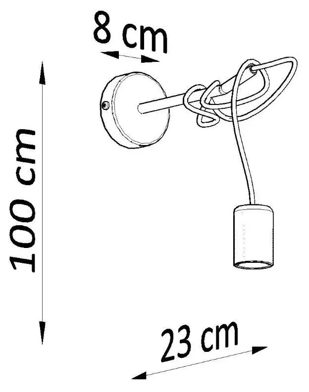 Kinkiet EDISON czarny SOLLUX  LIGHTING