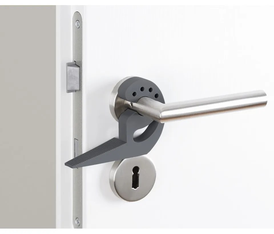 Ciemnoszary stoper do drzwi i okien Wenko Multi-STOP®