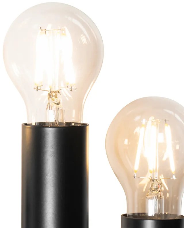 Lampa ścienna art deco czarna 6-świateł - Tubi ArtDeco Oswietlenie wewnetrzne