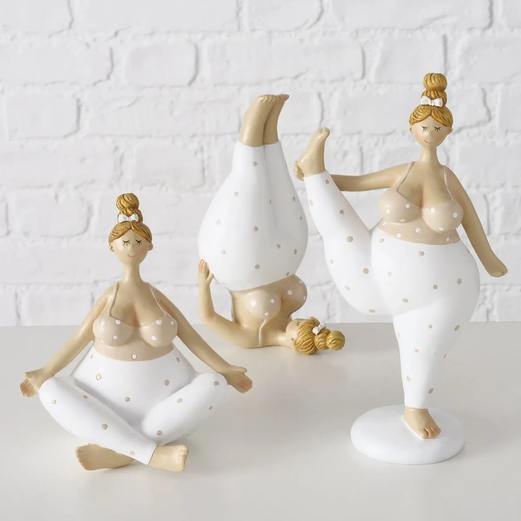 Figurka porcelanowa Joga, kobieta, 22 cm