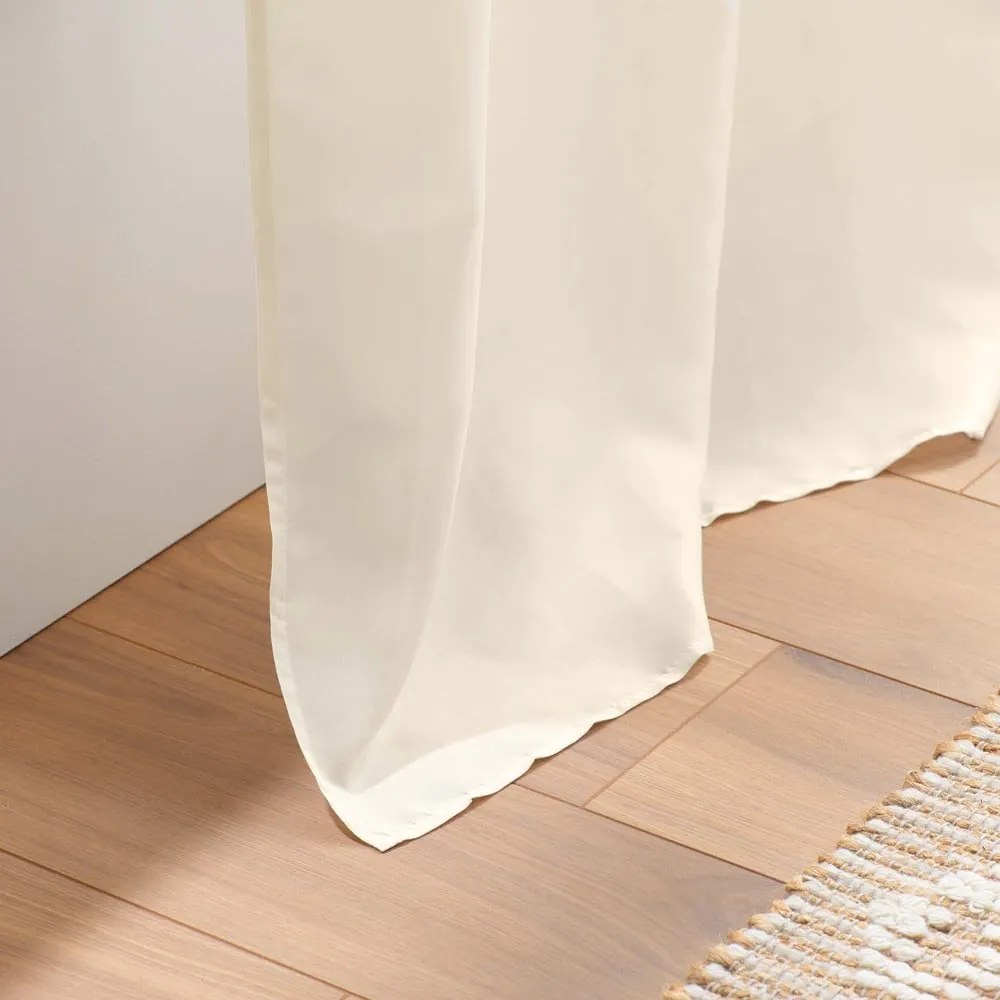 Beżowa zasłona z mikrowłókna 140x280 cm Absolu – douceur d'intérieur