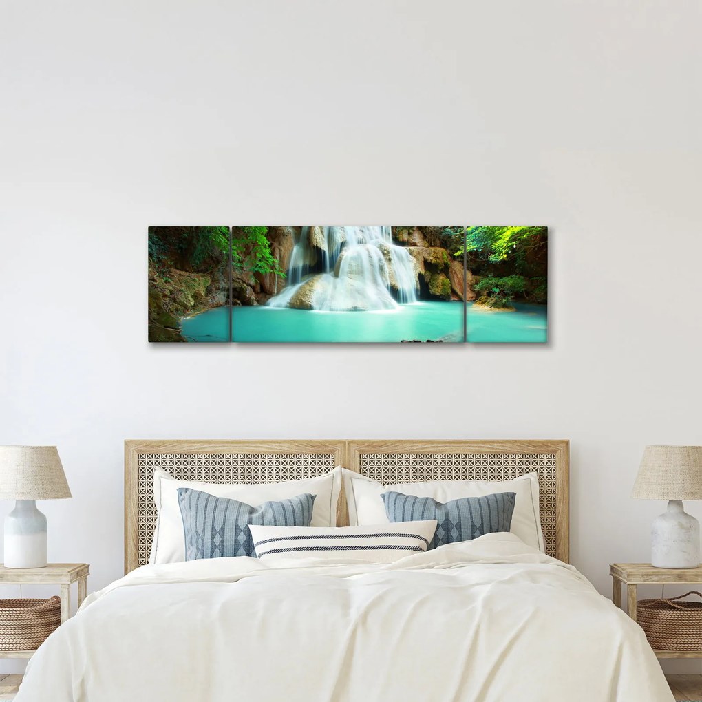 Obraz wodospadów (170x50 cm)