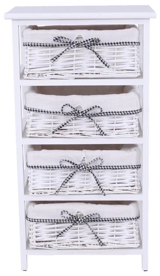 Komoda Ruby biały, 73 cm